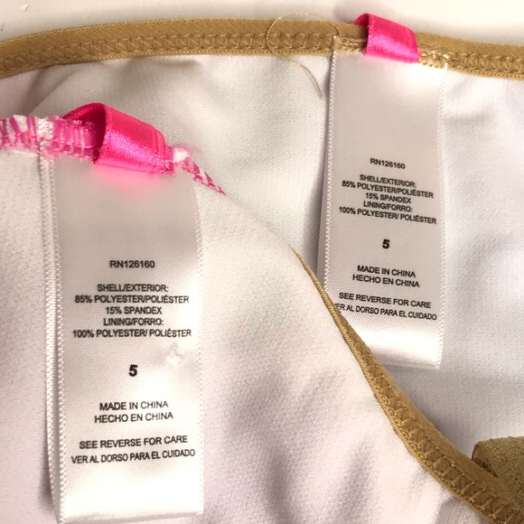 Betsey Johnson Rainbow Polka Dot Bikini, Girls 5 - Picture 6 of 11